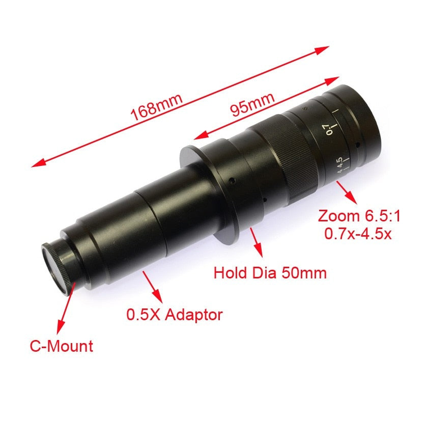 51MP 1080P Microscope Camera 180X C-Mount Lens HDMI USB Industrial Electronic Digital Microscope for Phone Repair PCB Soldering