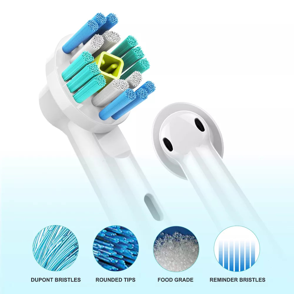 8pcs Electric Toothbrush Nozzles For Oral B 3D White Toothbrush Heads Braun Wholesale Dropshipping Toothbrush Heads