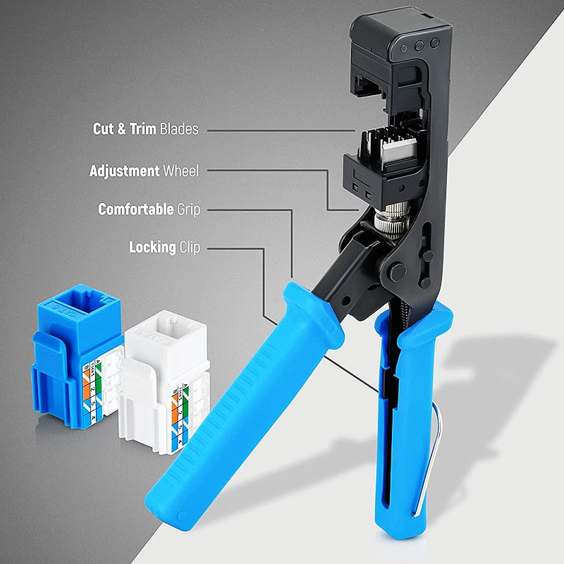 HTOC Network Module Wire Cutter RJ45 Module Frame Wire Cutter Tool Termination  For 4-Pair UTP Jacks (Suitable for 90° Module)