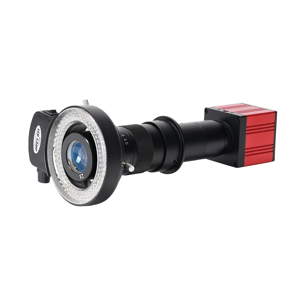 51MP 1080P Microscope Camera 180X C-Mount Lens HDMI USB Industrial Electronic Digital Microscope for Phone Repair PCB Soldering