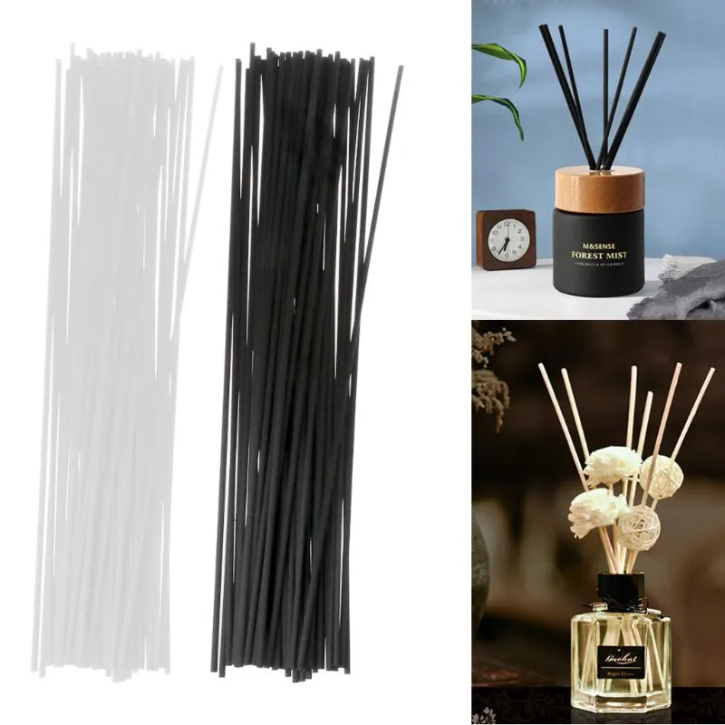 50Pcs 30cmx3mm Fiber Sticks Diffuser Aromatherapy Volatile Rod for Home Fragrance Diffuser Dropship