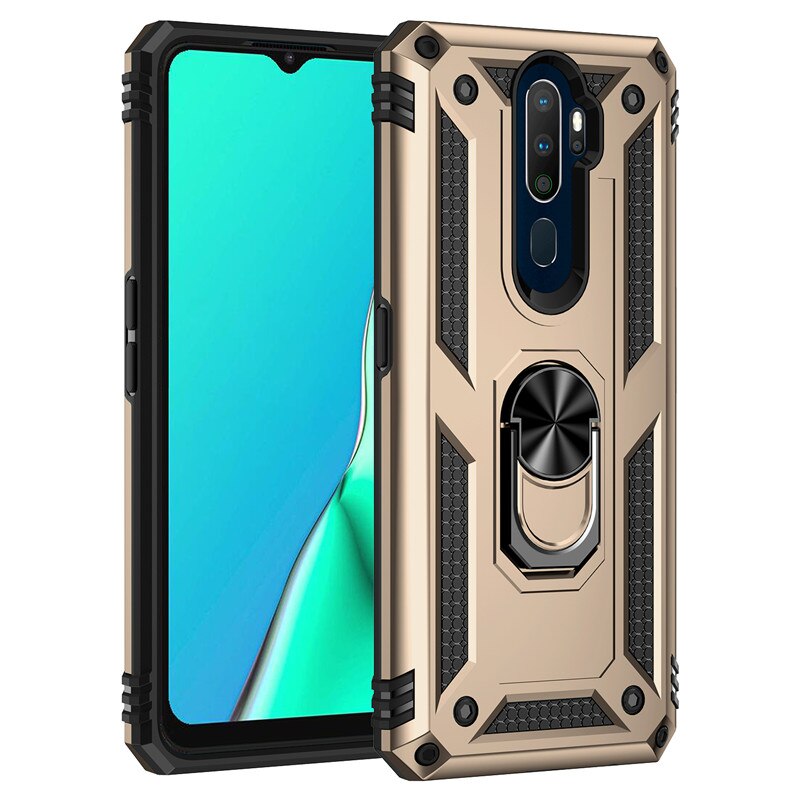 For OPPO A9 2020 Case Shockproof Armor Magnetic Car Holder Ring Protective Back Cover For OPPO A5 2020 Phone Cases