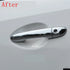 For Mazda 2 2008-2019 Mazda 3 2010-2019 Mazda 6 2007 - 2019 Gloss Black Chrome Car Door Handle Cover Trim Styling Accessories