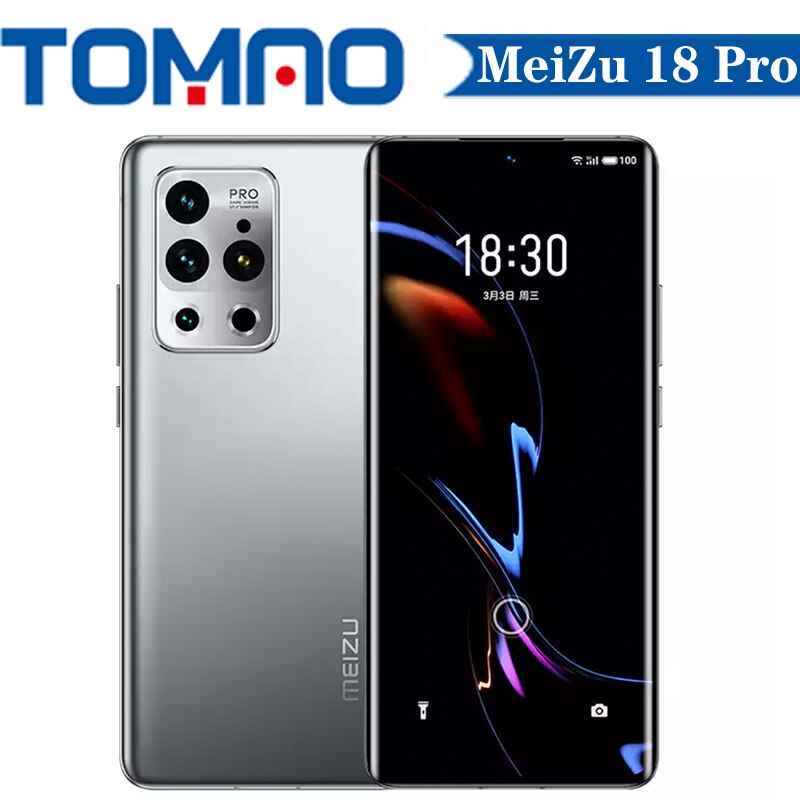 Original Official New Meizu 18 Pro 5G MobilePhone 120Hz 6.7" 8GB 12GB RAM 128GB 256GB ROM Snapdragon 888 4500mAh 40W 50MP Camera