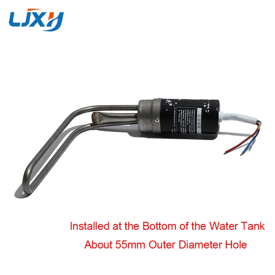 LJXH Solar Electric Heating Tube Water Heater Auxiliary Heater 47mm Bottom Inserted Anti-dry Heating with Temperature Control