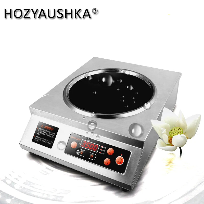 3500W high power induction cooker household all stainless steel large size wcommercial electromagnetic cooker cooking