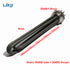 LJXH Tubular Immersion Solar Water Tank Heating Heater Element Green 304 Stainless Steel Tube+ 304SS Thread