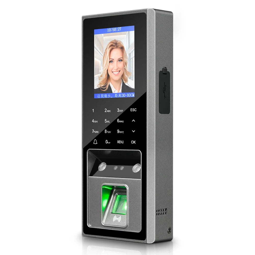 2.8inch 300 Face Recognition 3000 Fingerprint Capacity with 125Khz RFID Card Access Control Time attendance for Door Lock System