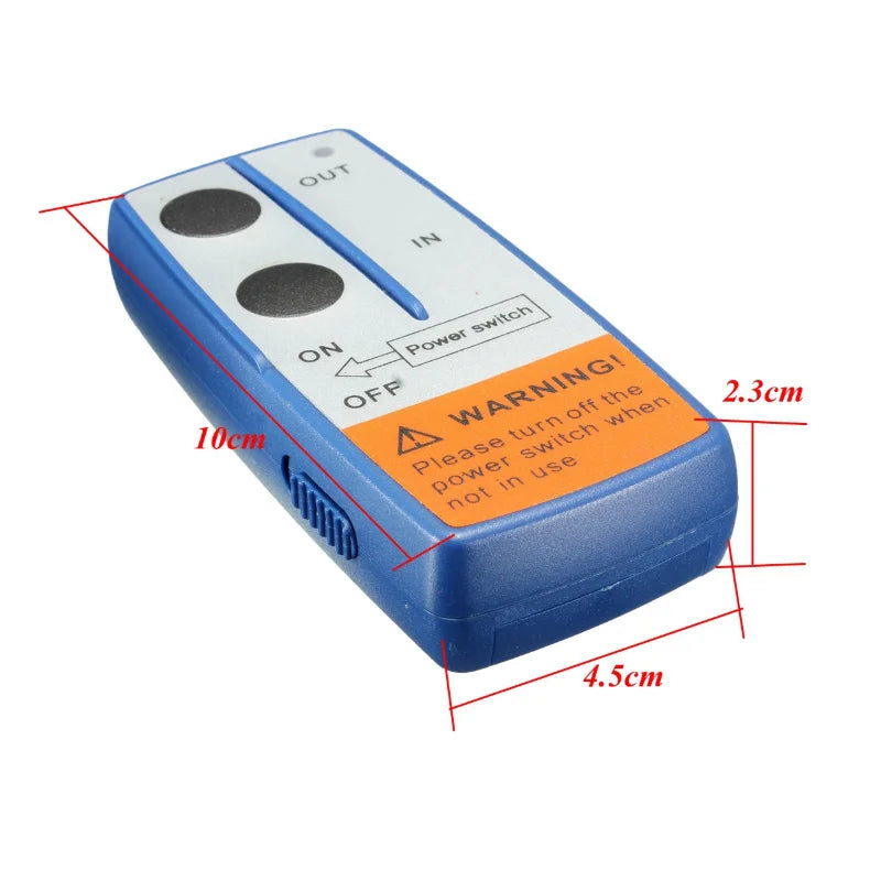 12V Car Wireless Winch Electric Remote Control With Manual Transmitter Set Truck ATV SUV Truck Vehicle Trailer Kit