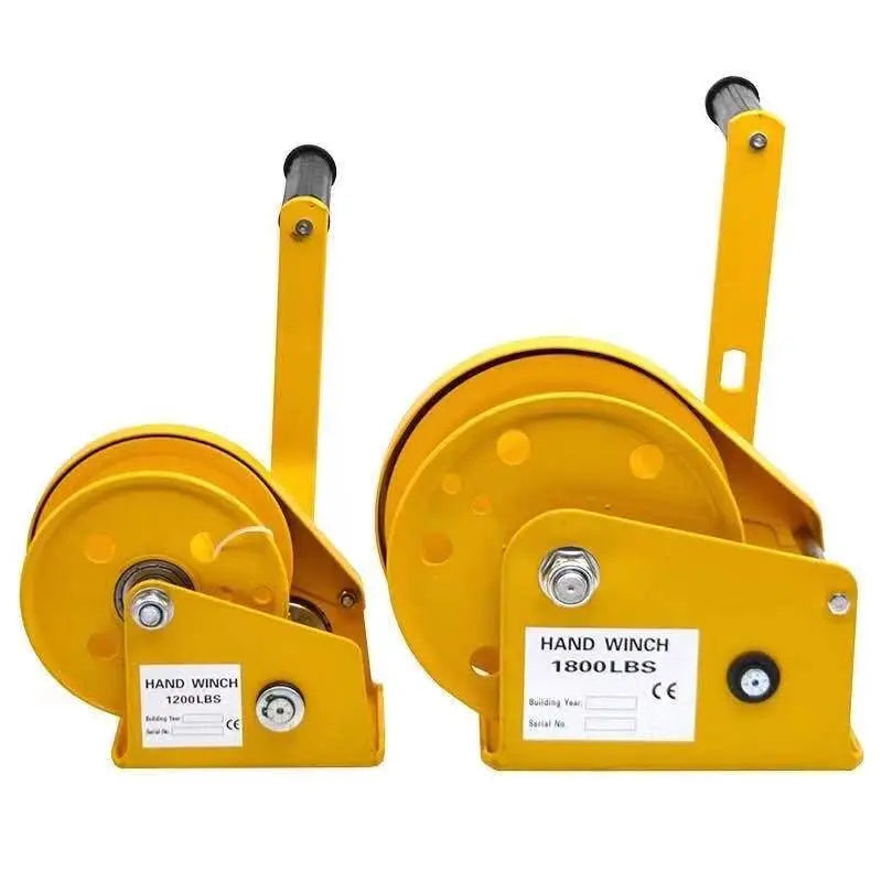 1200LBS Two-way Self-locking Small Hand Windlass with Automatic Brake Manual Winch Tractor Hand Winch Free Shipping