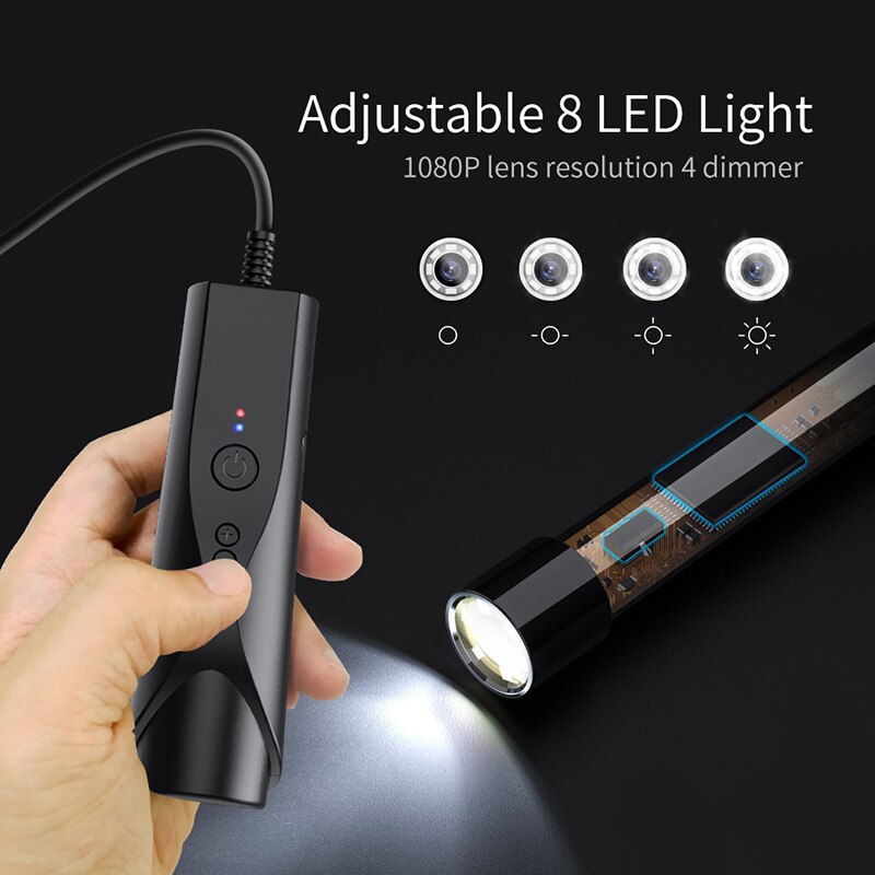 Endoscope Camera HD 1080P 3.9mm 5.5mm 8mm Wifi Single / Dual Lens Flexible Inspection Borescope for IOS Iphone Android Phone