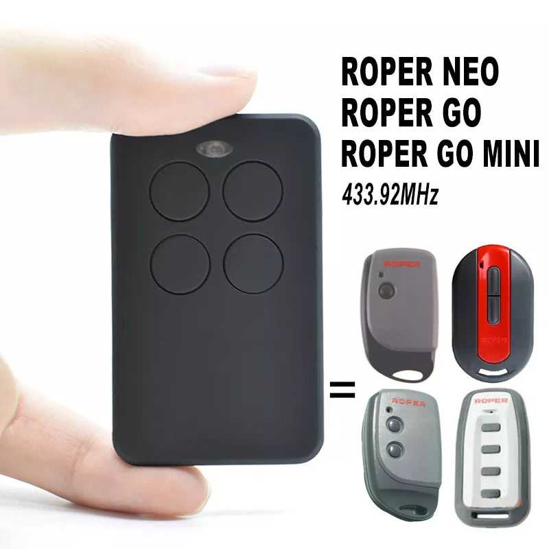 ROPER GO MINI Remote Control Compatible Copy ROPER Gate Garage Door 433mhz Command