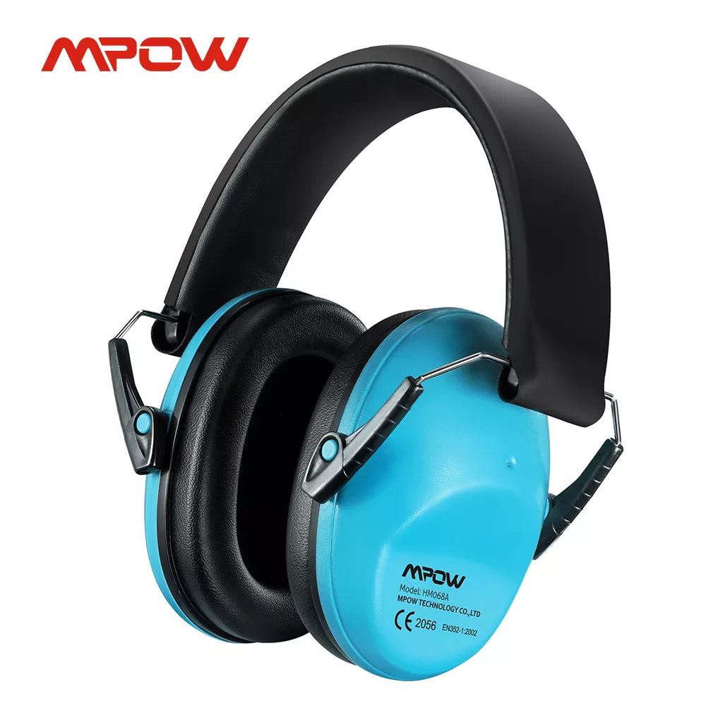 Mpow HM068 Kids Earmuffs Hearing Protection Ear Defenders NRR 25dB Professional Noise Reduction Ear Muffs for Shooting Studying