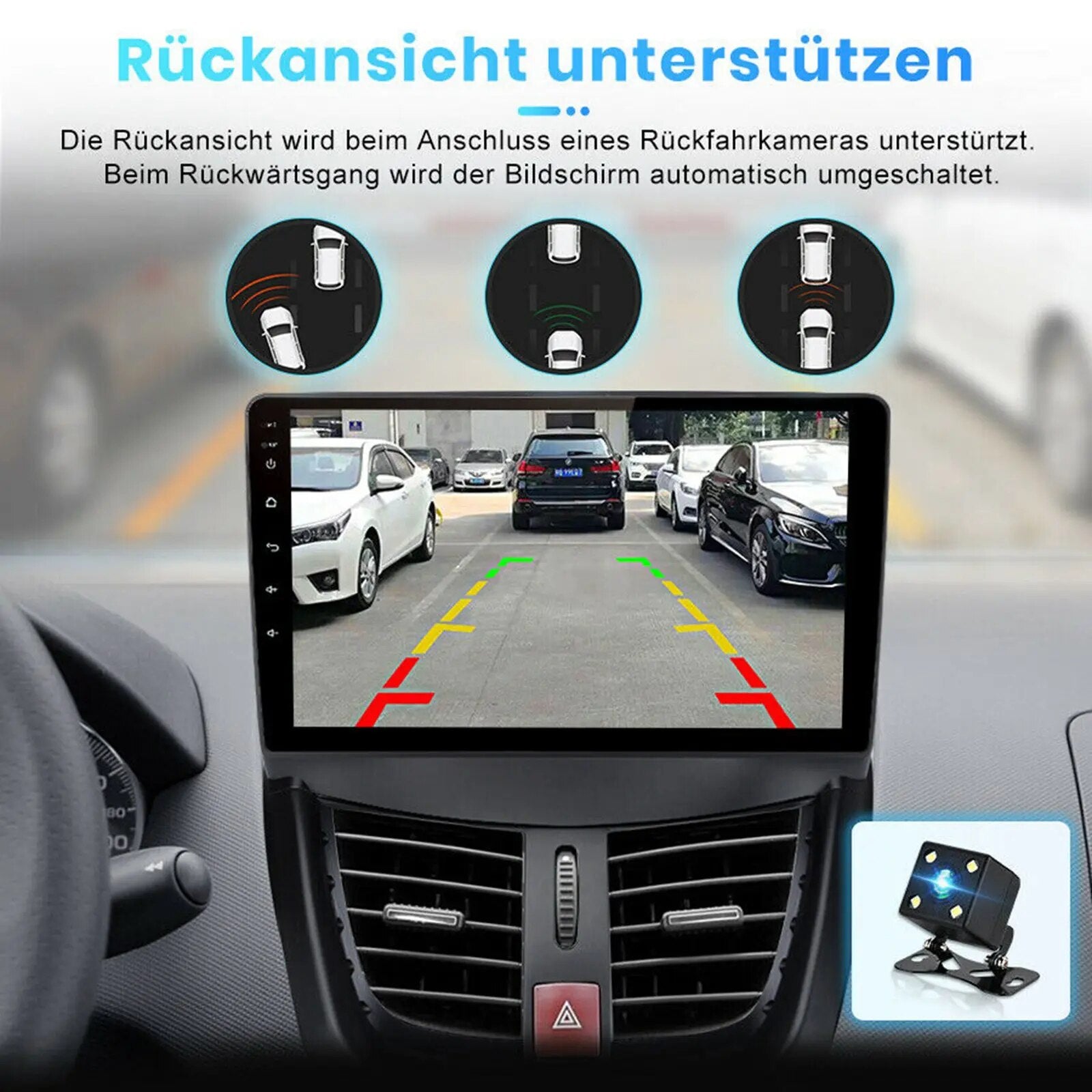 For Peugeot 207 2006-2015 Android 10.0 Car Radio Stereo Car Radio Stereo Multimedia Video Player GPS Navigation Head Unit 2+32G