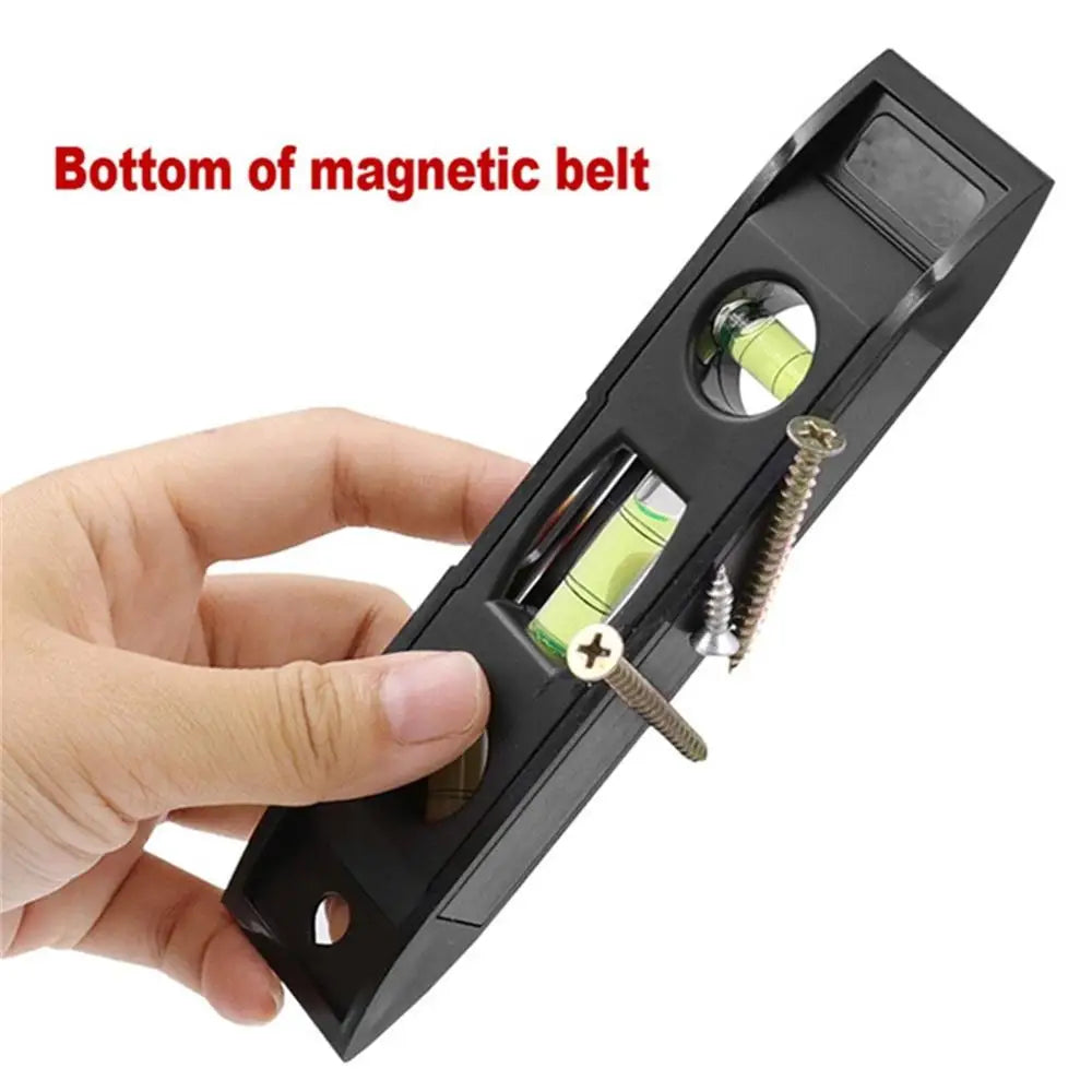 1/2PCS Portable ABS Shell Level Ruler High Precision Strong Magnetic 3 Bubble Level Meter Household Hardware Tools Laser Level