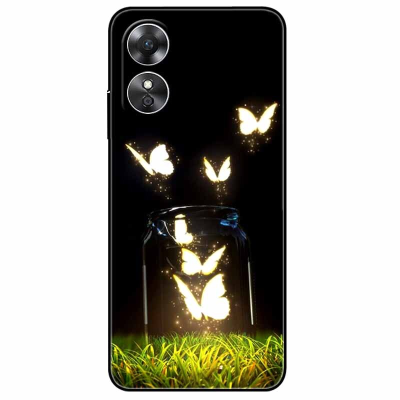 For OPPO A98 5G A 98 Case Silicone Soft Wolf Lion Cat Black Bumper Funda Coque for OPPO A98 2023 CPH2529 OPPOA98 Protective Bag