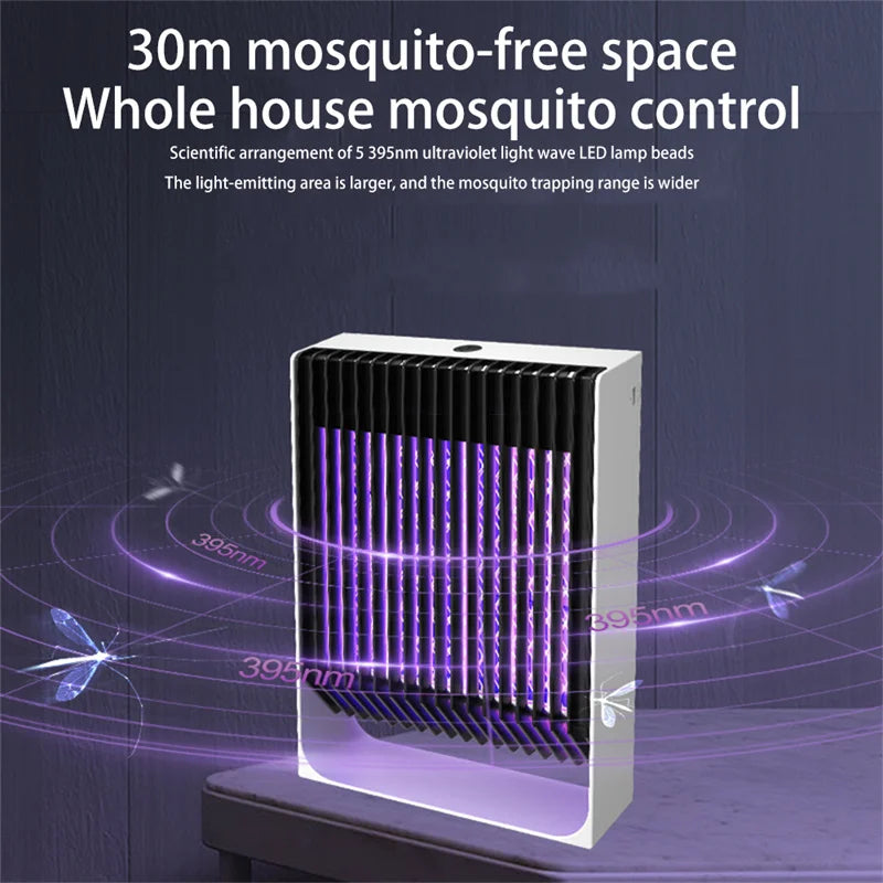 Mosquito Killer Lamp Electric Shock Wall Mount Portable Electric UV Trap Fly Bug Bug Zapper USB Rechargeable Repellent Lamp Home