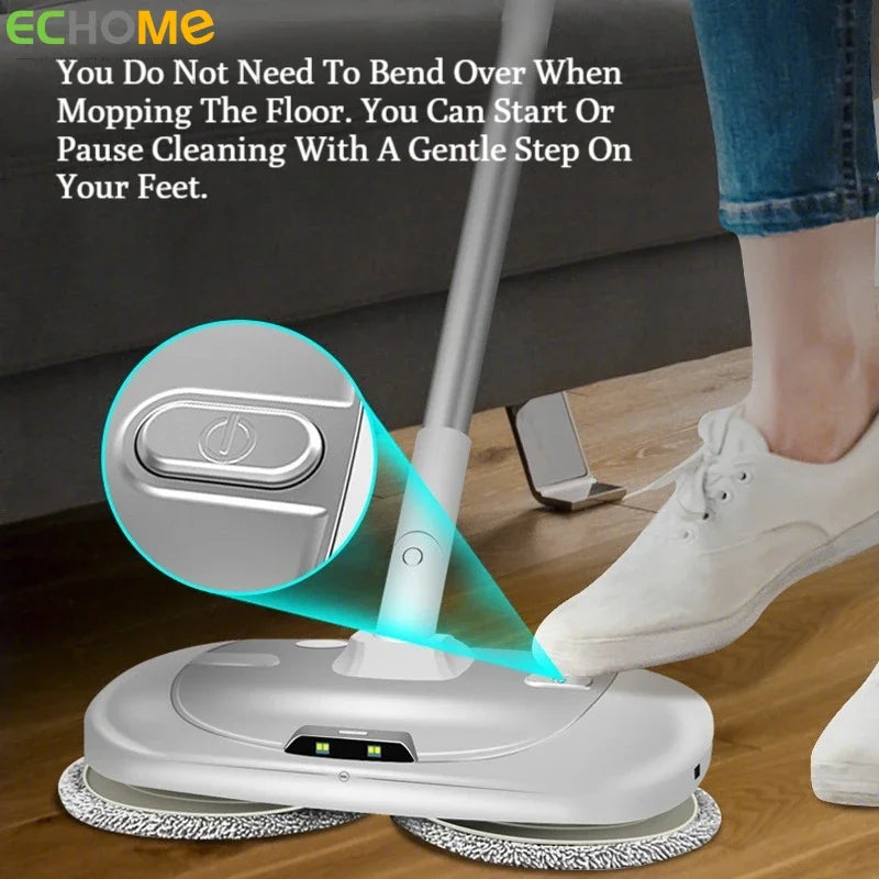 ECHOME Wireless Steam Mop Electric Mop Sprayer Cleaning Machine Handheld Household Vacuum Cleaner Mop Automatic Sweeping Machine