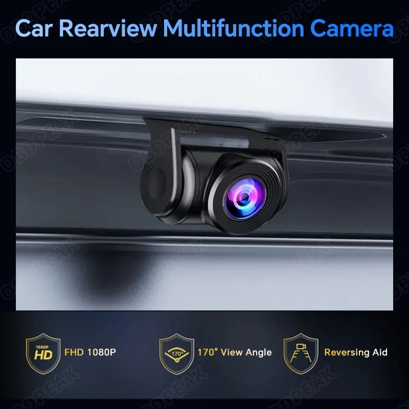6M/10M/15M 1080P Vehicle Camera 2.5mm waterproofing Automatic Reversing Rearview Mirror Cam Only for DVR Dashcam T30