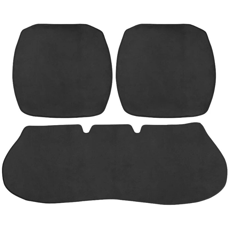 For Tesla Model 3 Y S X Car Seat Pad Cover Main Driver Co-pilot Front Rear Seat Cushion Covers Protector Interior Accessories