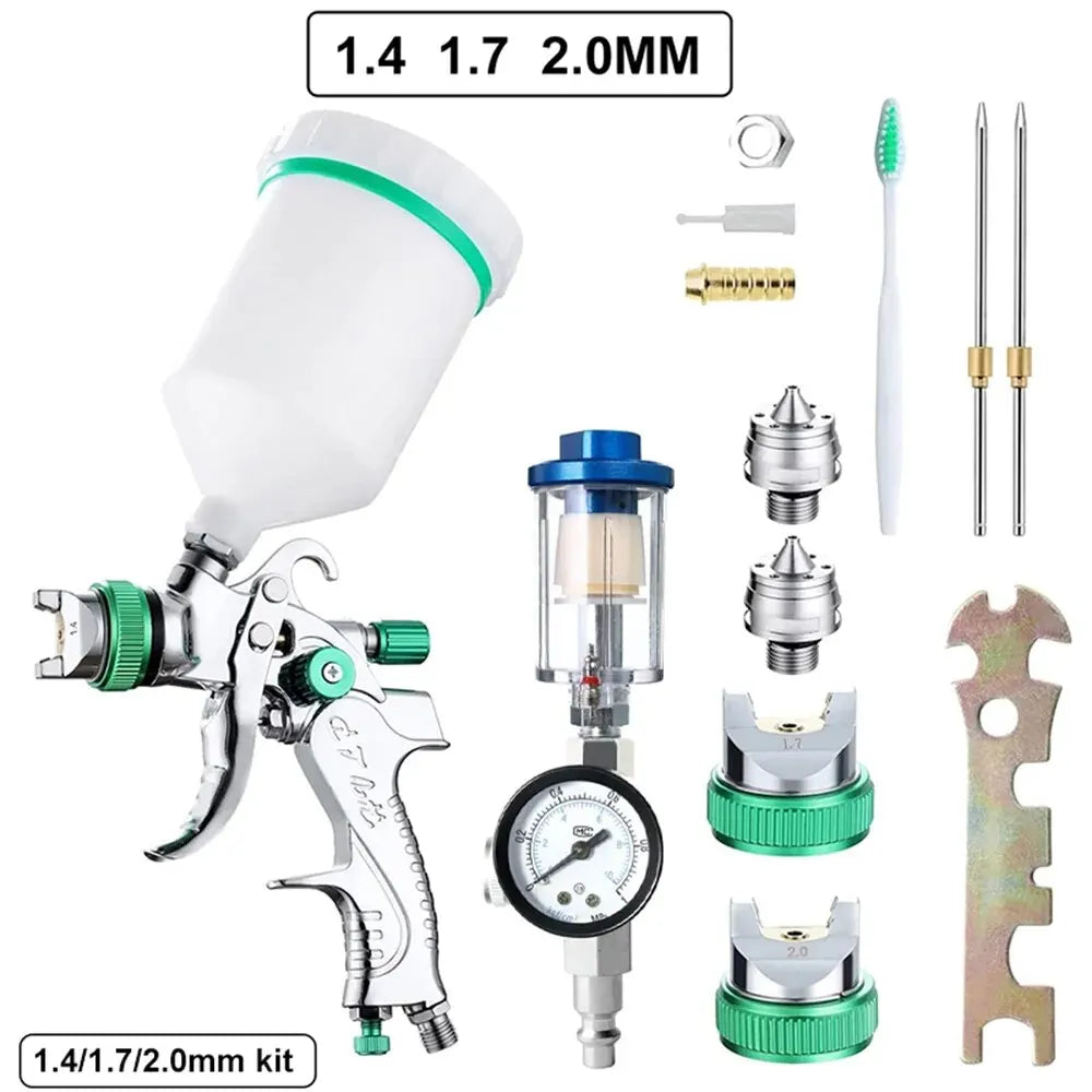 AliExpress Collection 2008 Automotive High Atomization 1.7/2.0/2.5mm Top Coat Spray Gun Pneumatic Upper Pot Spray Gun