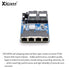 10/100/1000M placa metro fibra Switch Ethernet Fiber Switch Optic Converter 20KM 2 Fiber 4 RJ45 Gigabit PCBA Board SC Singlemode