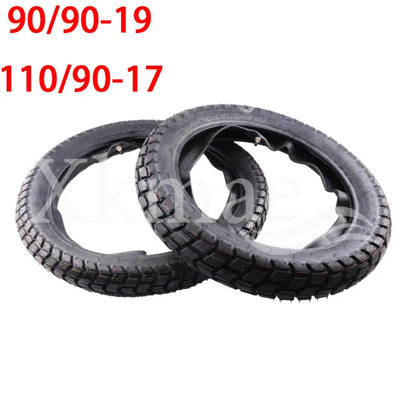 Cross country motorcycle front 90/90-19 rear 110/90-17 backplate anti-skid tire 250 inner and outer tires