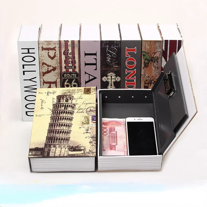 Book Safe Box Password Box with Lock Student Hidden Mobile Phone Storage Box Simulation Net Celebrity Adult Home Piggy Bank