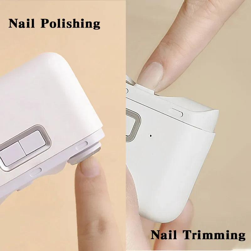 XIAOMI Mijia Electric Polishing Nail Clipper with Light Automatic Nail Trimmer Rechargeble Nail Grinding Care Tool Baby Adult