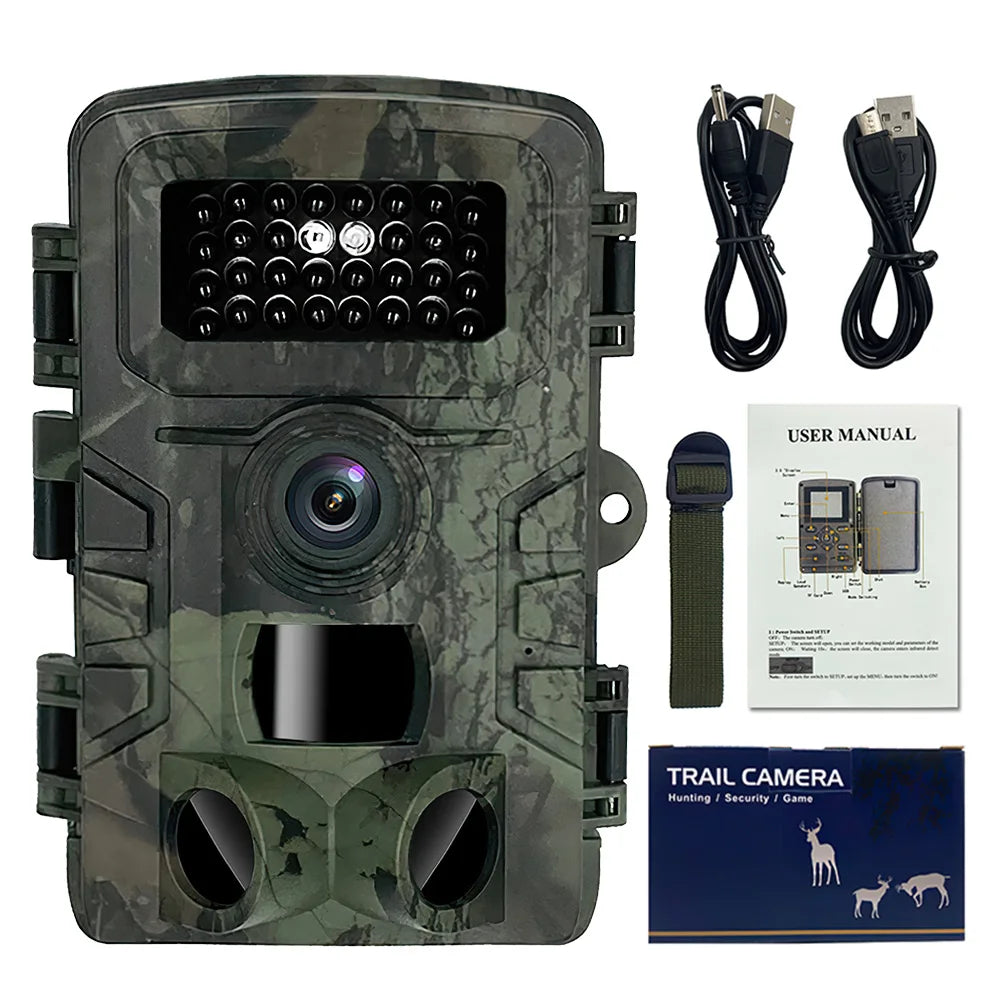 PR700 Waterproof 16MP Wildlife Camera Night Vision Trail Camera Motion Activated Scouting Hunting Cam 0.3S Trigger Photo Traps