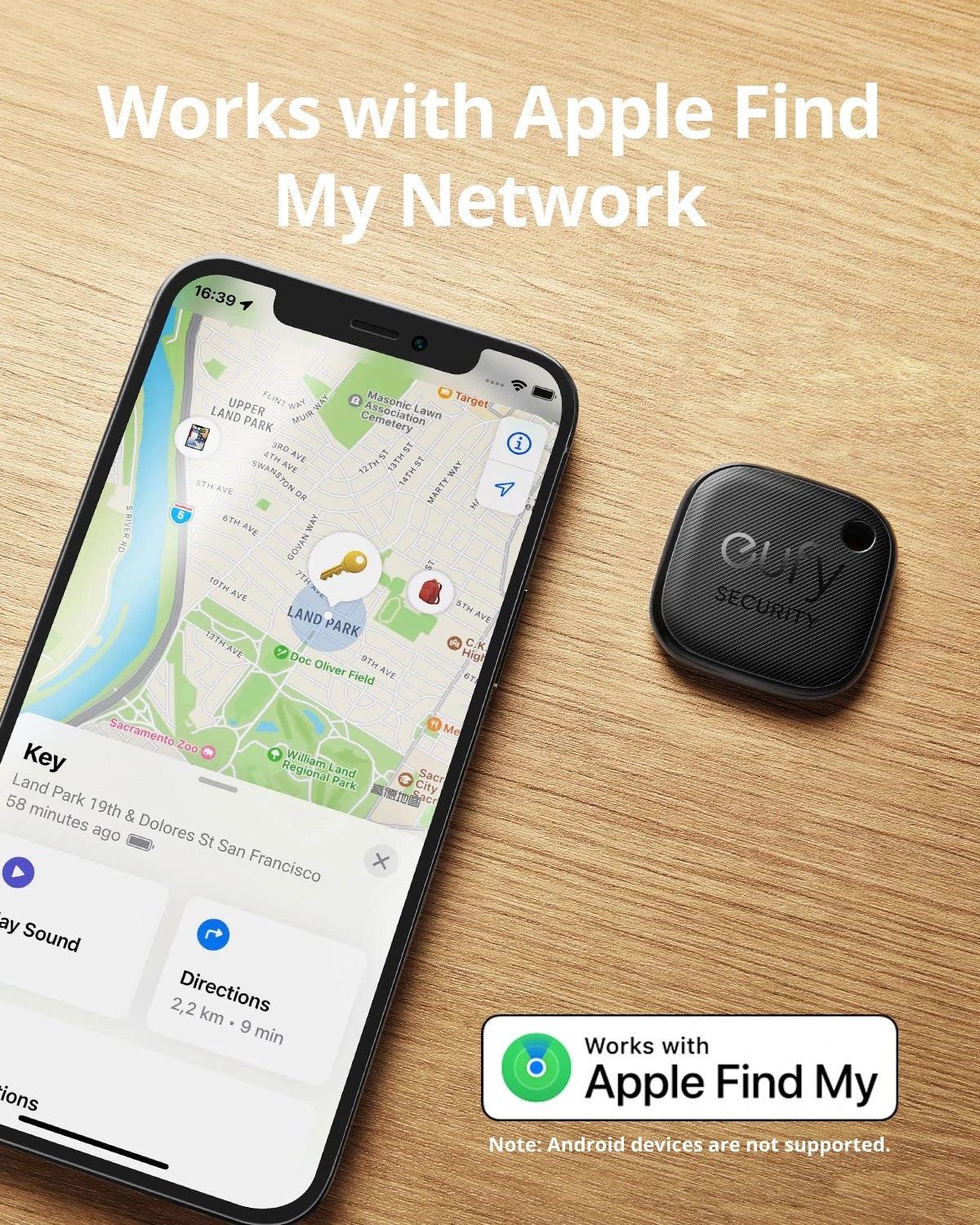 eufy Security SmartTrack Link Works With Apple Find My Key Finder Bluetooth Tracker For Earbuds and Luggage Phone Finder IOS