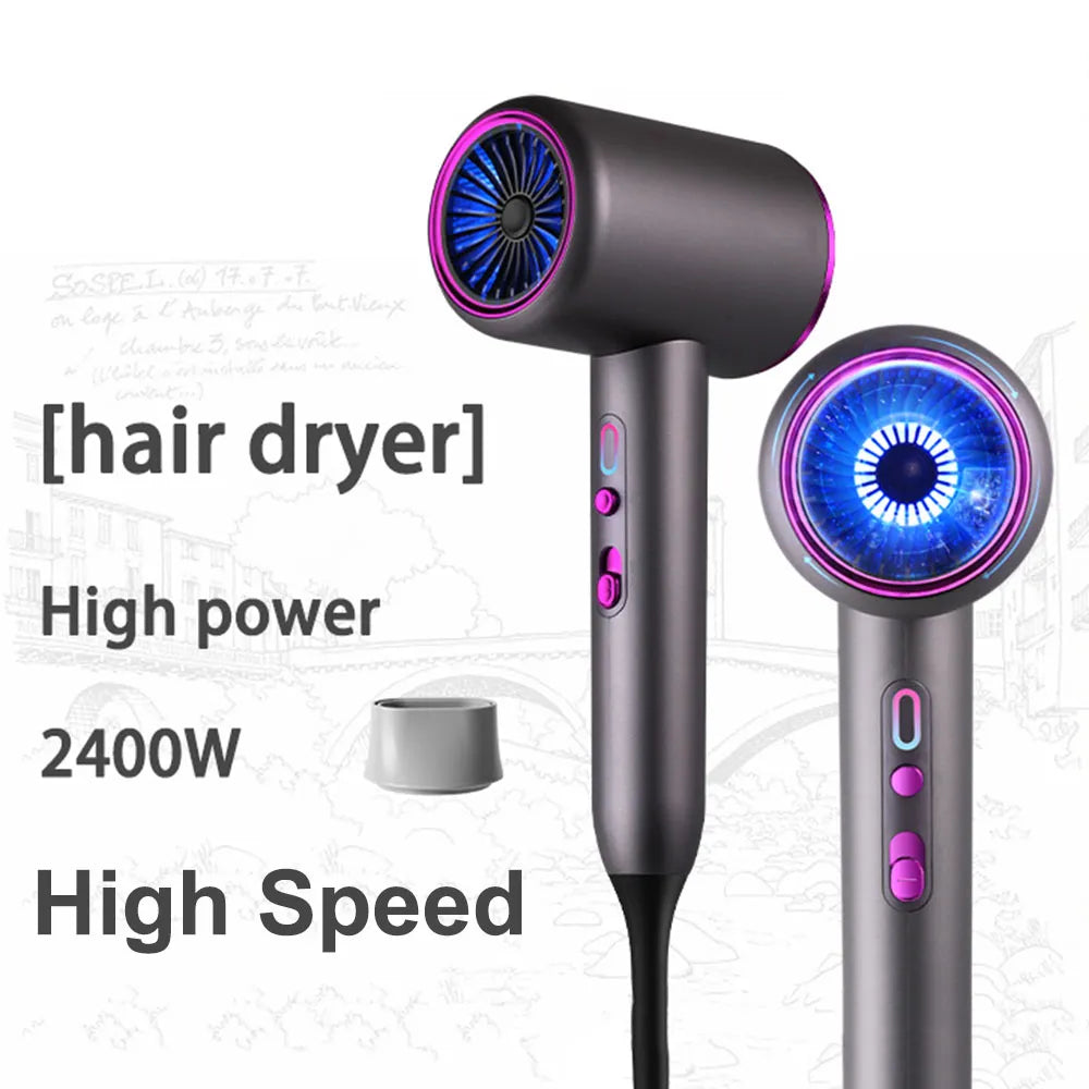 2400W High Power Professional Hair Dryer High Speed Negative Ion Hair Care Electric Blow Dryer Salon Styling Tools