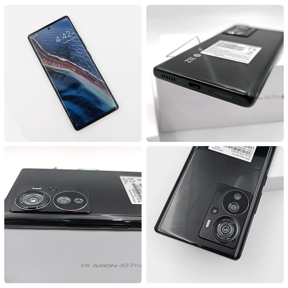 Global Version ZTE Axon 40 Pro 5G Smartphone 12GB 256GB 6.67“ 144Hz AMOLED Curved Display 108MP Quad Cameras Snapdragon 870 NFC