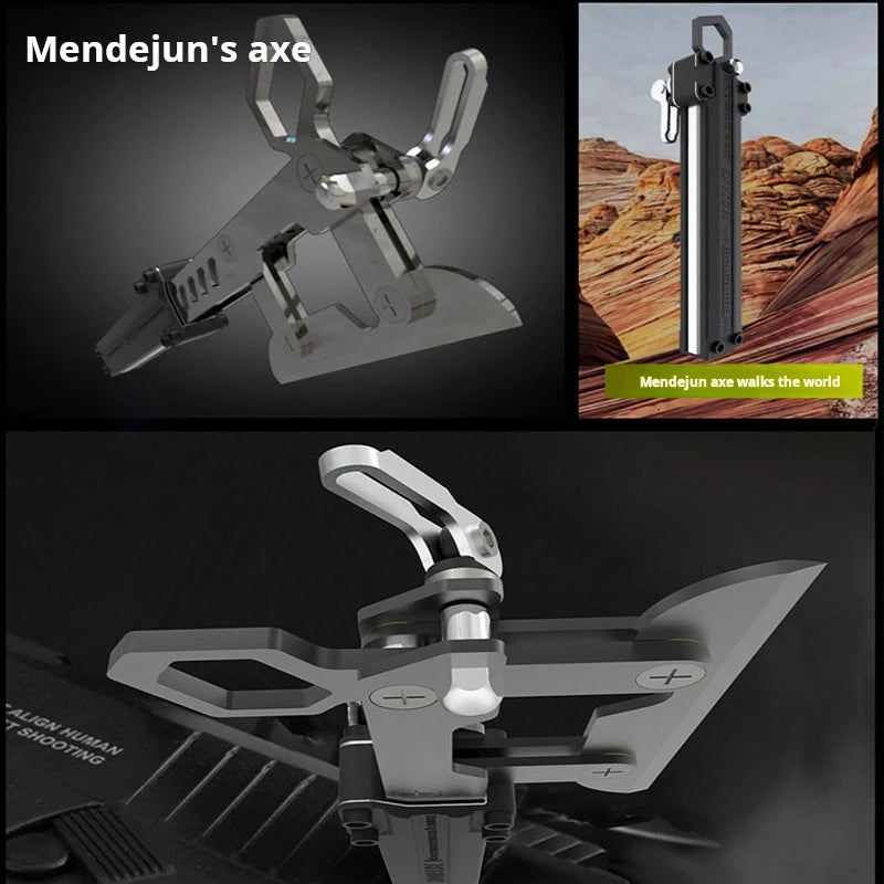 Portable Telescopic Axe hatchet firewood tool Outdoor camping Cut off firewood survival Artifact EDC tactical survival ax Hand