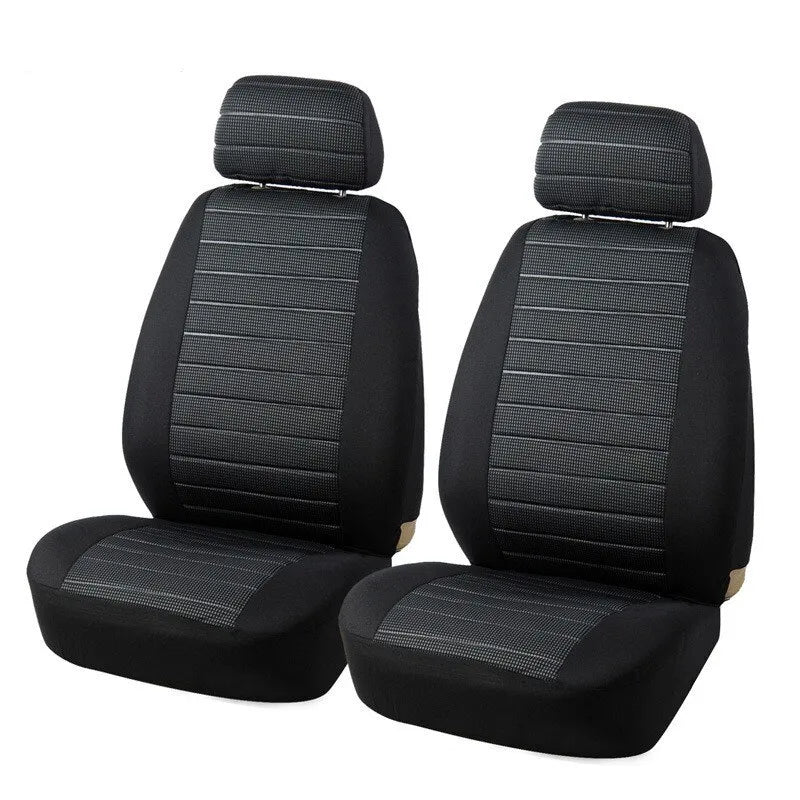 Universal Car Seat Covers Full Set Cloth Set for Most Sedans Vans SUVs Trucks Car Seat Protector Front and Rear Back Seat Covers
