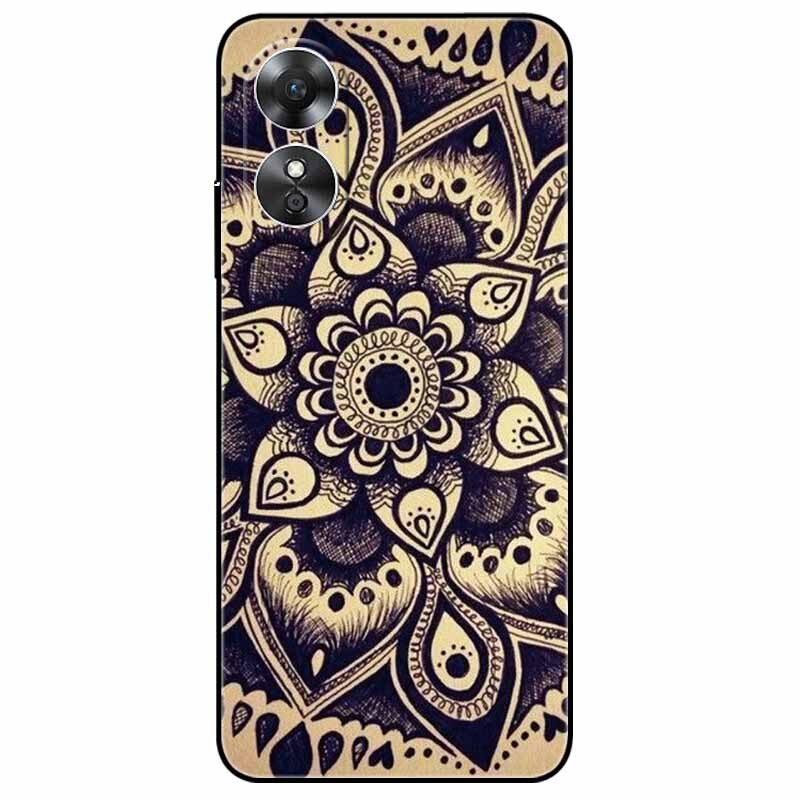 For OPPO A98 5G A 98 Case Silicone Soft Wolf Lion Cat Black Bumper Funda Coque for OPPO A98 2023 CPH2529 OPPOA98 Protective Bag