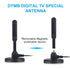 HD Digital TV Antenna DVBT Signal Booster 300 Mile Range Indoor HDTV Amplifier VHF/UHF Quick Response Outdoor Aerial Set