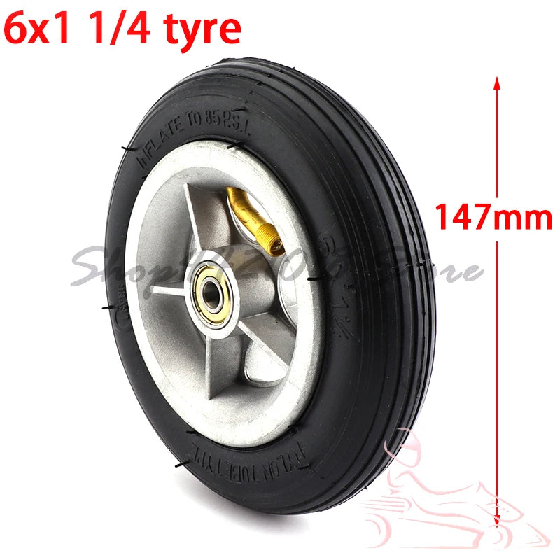 For Small Surf Electric Scooter Motorcycle A-Folding Bike 6 Inch 150mm Tyre Inner Tube 6x1 1/4 Tire Solid /Inflation Wheel