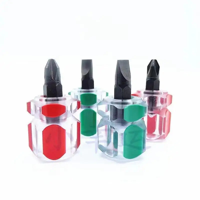 Screwdriver Kit Set Mini Small Portable Radish Head Screw Driver Transparent Handle Repair Hand Tools Precision Car Repair Tool