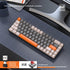 60% Wireless Mechanical Keyboard Bluetooth Dual Mode Hot-Swappable Mini 68-Key Red Switch for PC PS4 Xbox iPhone iPad