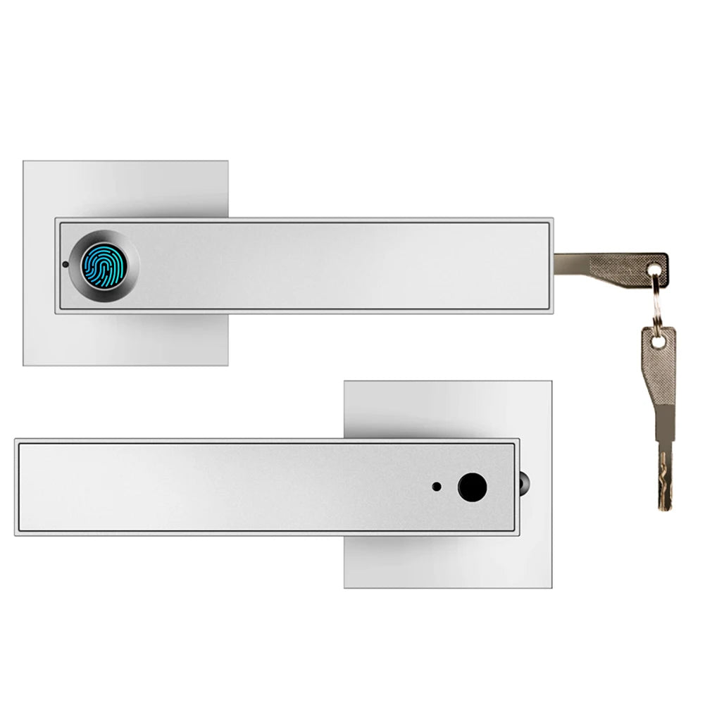 Fingerprint Password Door Lock Electronic Smart Lock Digital Door Security Biometric Handle Lock for Apartment Office With Key