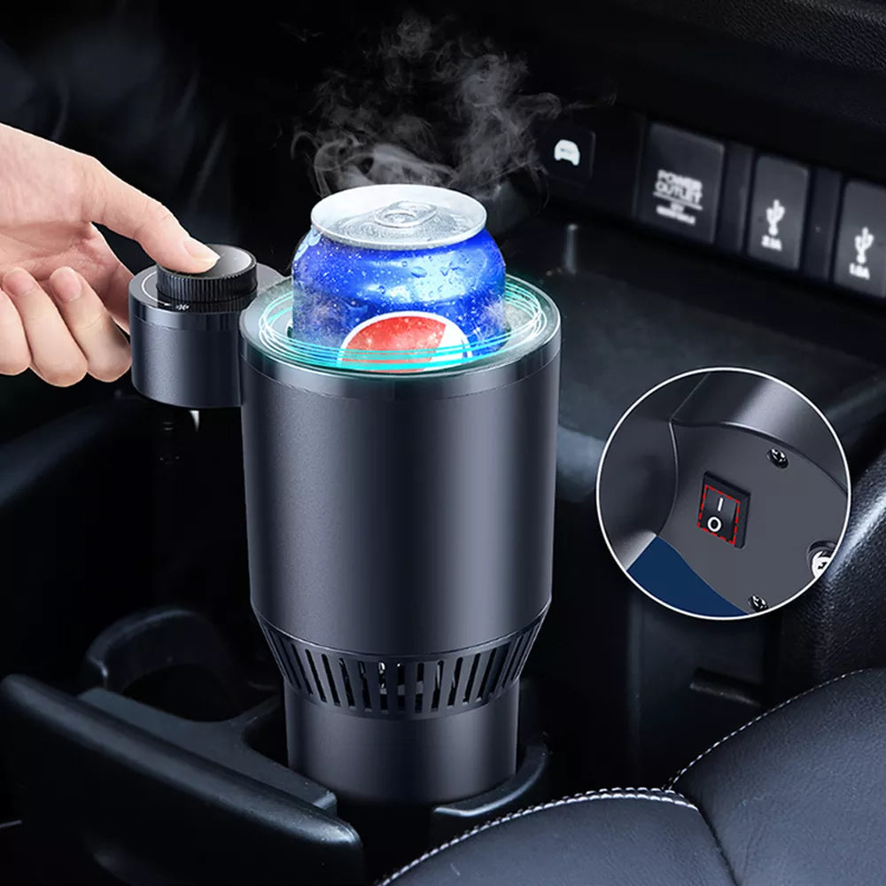 Mini Car Refrigerator Smart Car Heating Cooling Cup for Coffee Miik Drinks Electric Beverage Warmer Cooler Holder Travel