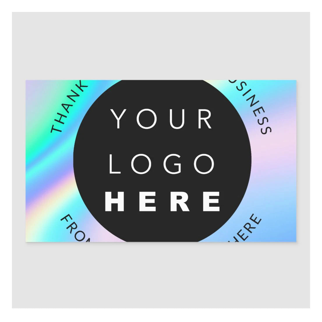 1000pcs 3/4/5cm Custom Logo Name Web Holograph Sticker Your Label Candy Gift Box Birthday Party Waterproof Seal Stickers