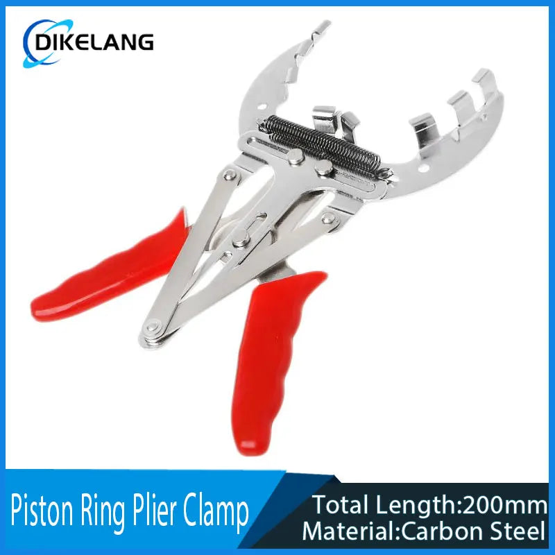 Nickel-plated Surface Rubber Coated Handle Car Repair Handheld Tool Adjustable Piston Ring Plier Clamp Powerful Expander Remover