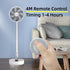 P2000 10800mAh Folding Portable Fan USB Remote Control Air Cooler Silent Rechargeable Wireless Floor Standing Fan for Camping