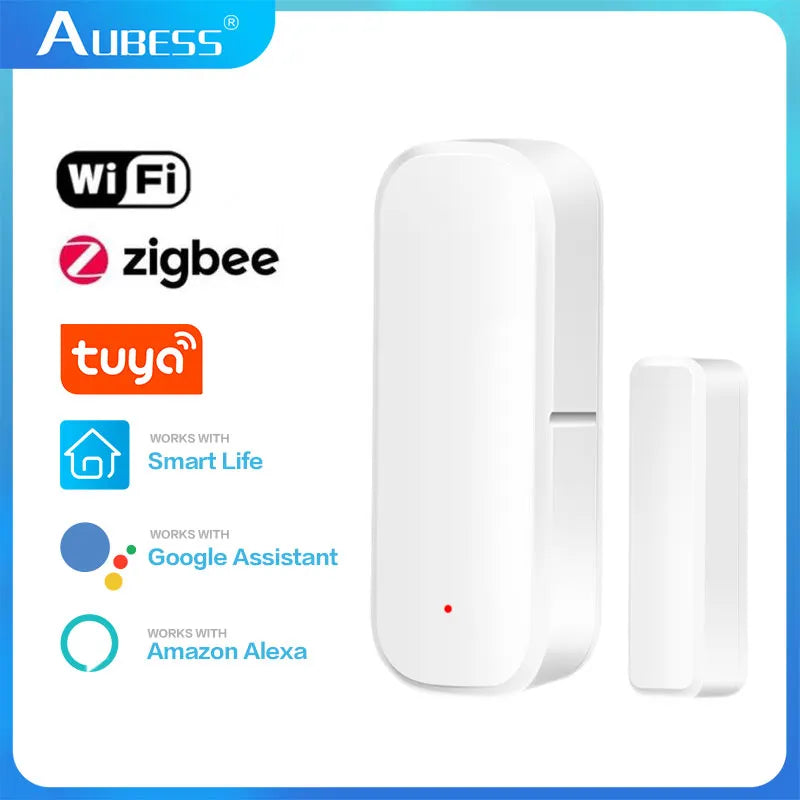 Tuya/ZigBee WiFi Smart Door Sensor Smart Home Door Open/Closed Detectors Window Sensor Support Google Home Alexa Smartlife