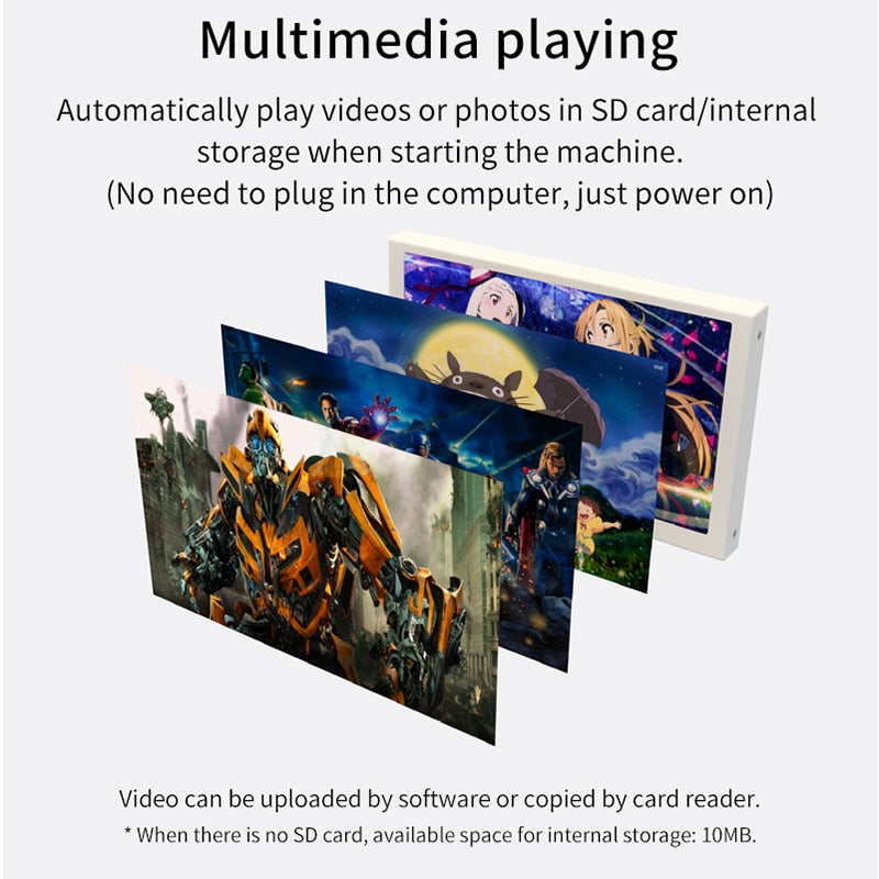 5 Inch IPS Type-C Secondary Screen Computer LCD Monitor Display USB Dynamic Display Sub-Screen Support Vertical Freely AIDA64