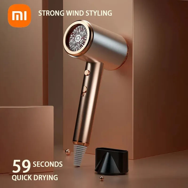Xiaomi New Leafless Hair Dryer Negative Long Hair Care Quick Dry Home Powerful Hairdryer Constant Anion Electric Blow Dryer