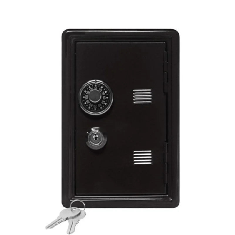 Mini Metal Safe, Children's Coin Bank Locker, Family Safe, Safe, Creative Piggy Bank, Key Safe, Desktop Decoration