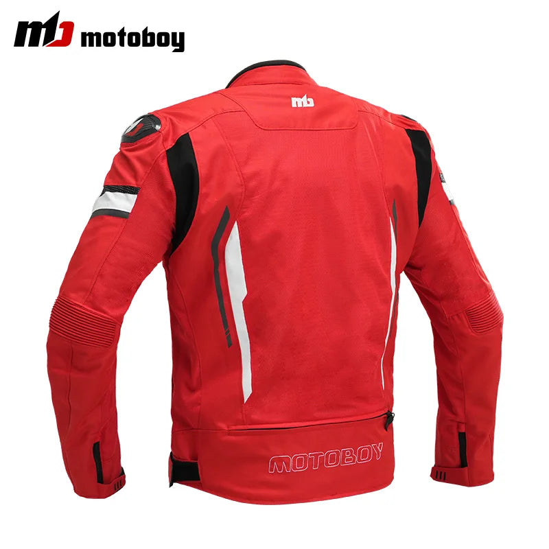 Motoboy Motorcycle Summer Cycling Suit, Racing Motorcycle Suit, Men's Anti Fall Breathable Mesh Cycling Knight Equipment
